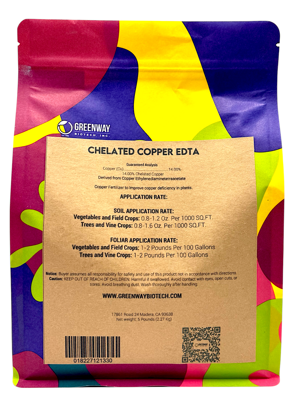 Chelated Copper EDTA Fertilizer - 14% Cu