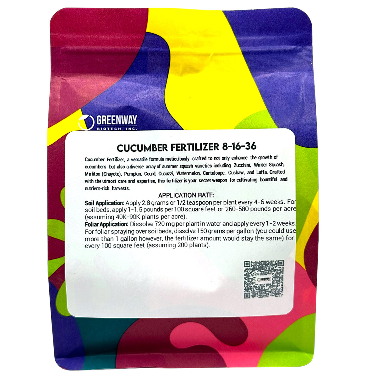 Cucumber Fertilizer 8-16-36 1 Pound