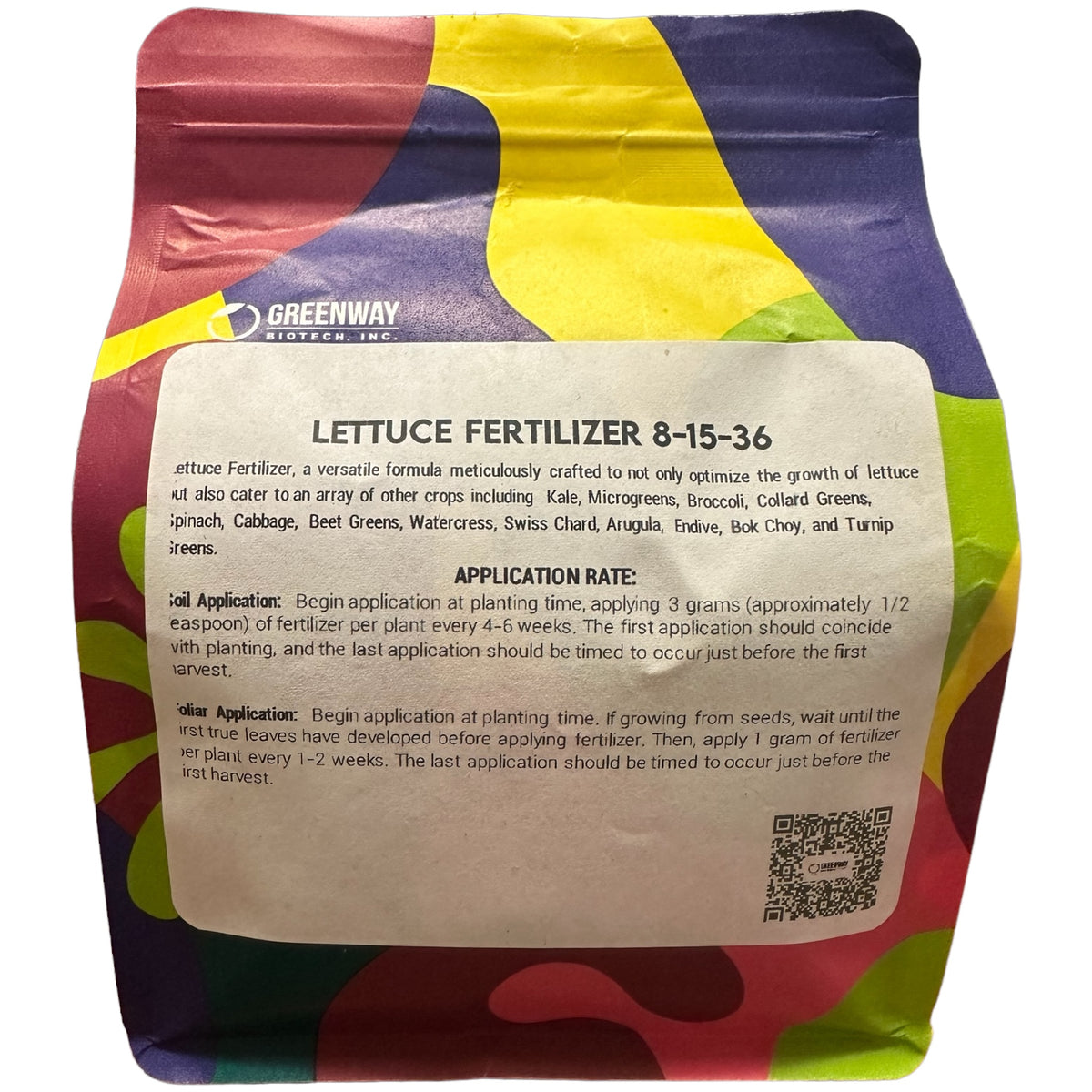 Lettuce Fertilizer 8-15-36 1 Pound
