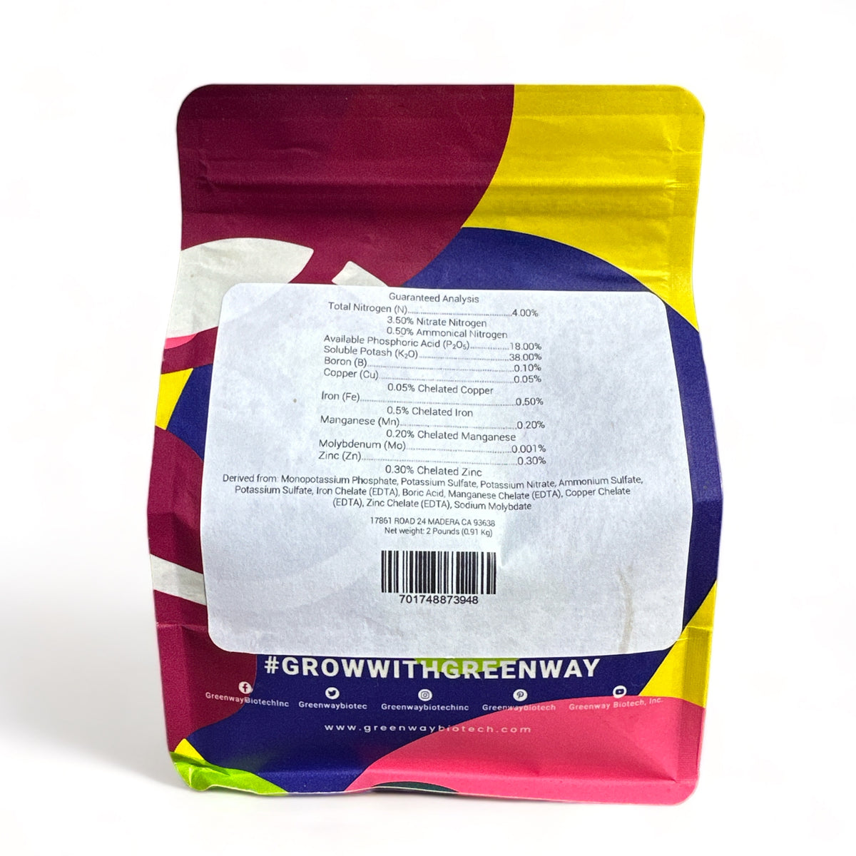 Tomato Fertilizer 4-18-38 | Chelated Micronutrients | Hydroponics, Soil & Foliar Application