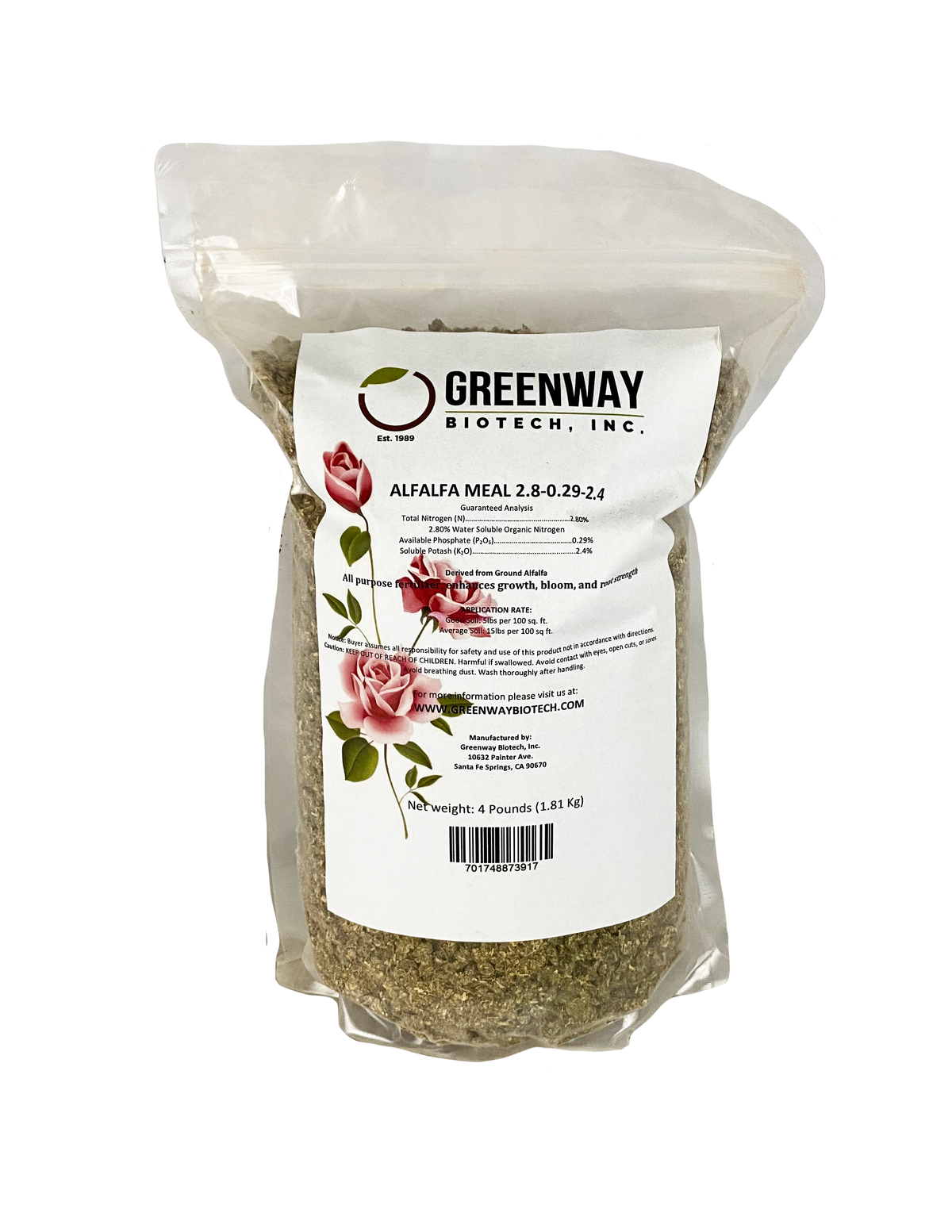 Alfalfa Meal Fertilizer 2.50-0-2.50