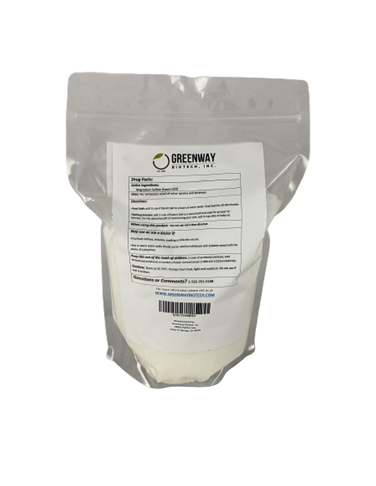 Epsom Salt (Magnesium Sulfate) | Organic & USP Grade