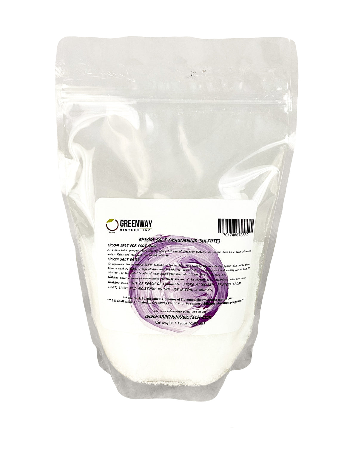Epsom Salt (Magnesium Sulfate) | Organic & USP Grade