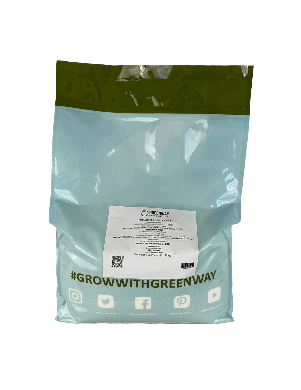 Potassium Chloride (Muriate of Potash) 0-0-62