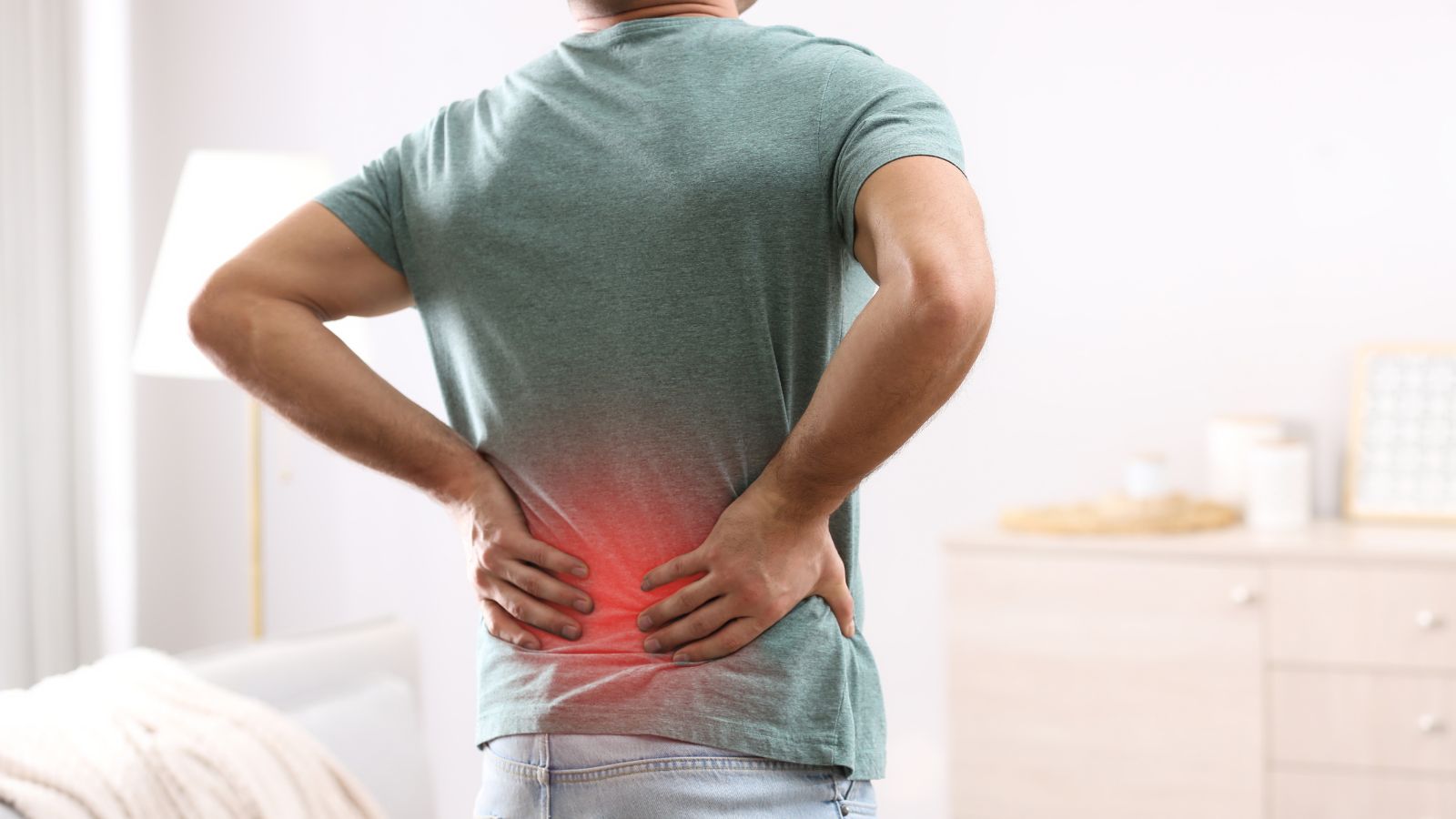 Man with lower back pain