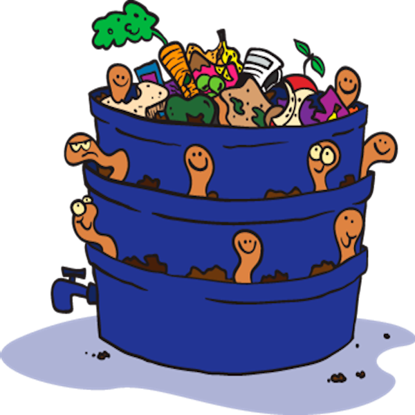 Cartoon Composter Machine Compost Bin Cartoon
