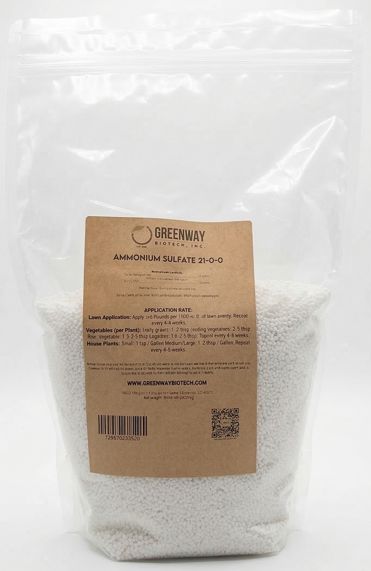 sulfate fertilizer for plants Ammonium Sulfate 21-0-0 Fertilizer Greenway Biotech Brand 5 Pounds