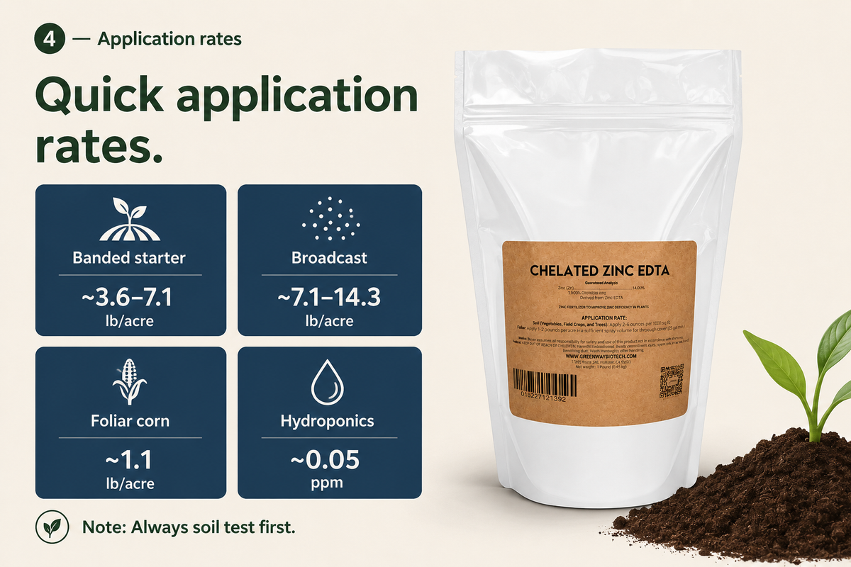 Chelated Zinc EDTA Fertilizer