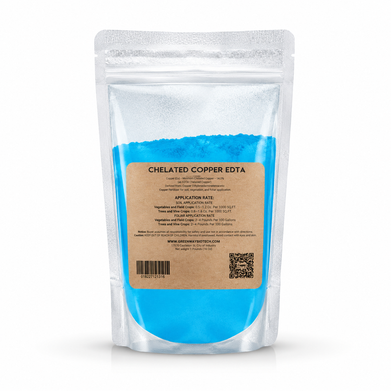 chelated copper edta fertilizer 1 pound packaging