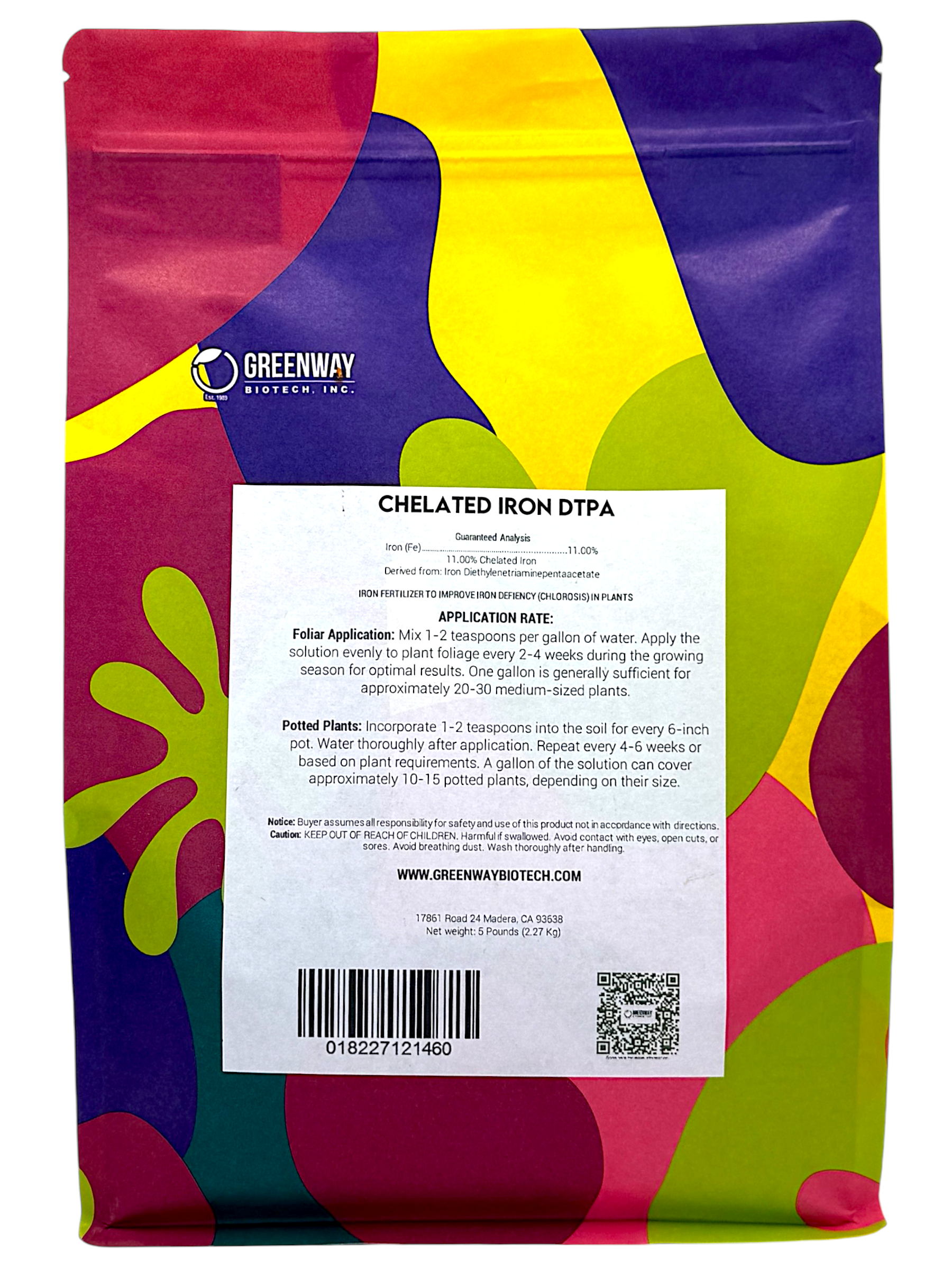 Greenway Biotech Chelated Iron DTPA Fertilizer - Thumbnail 2