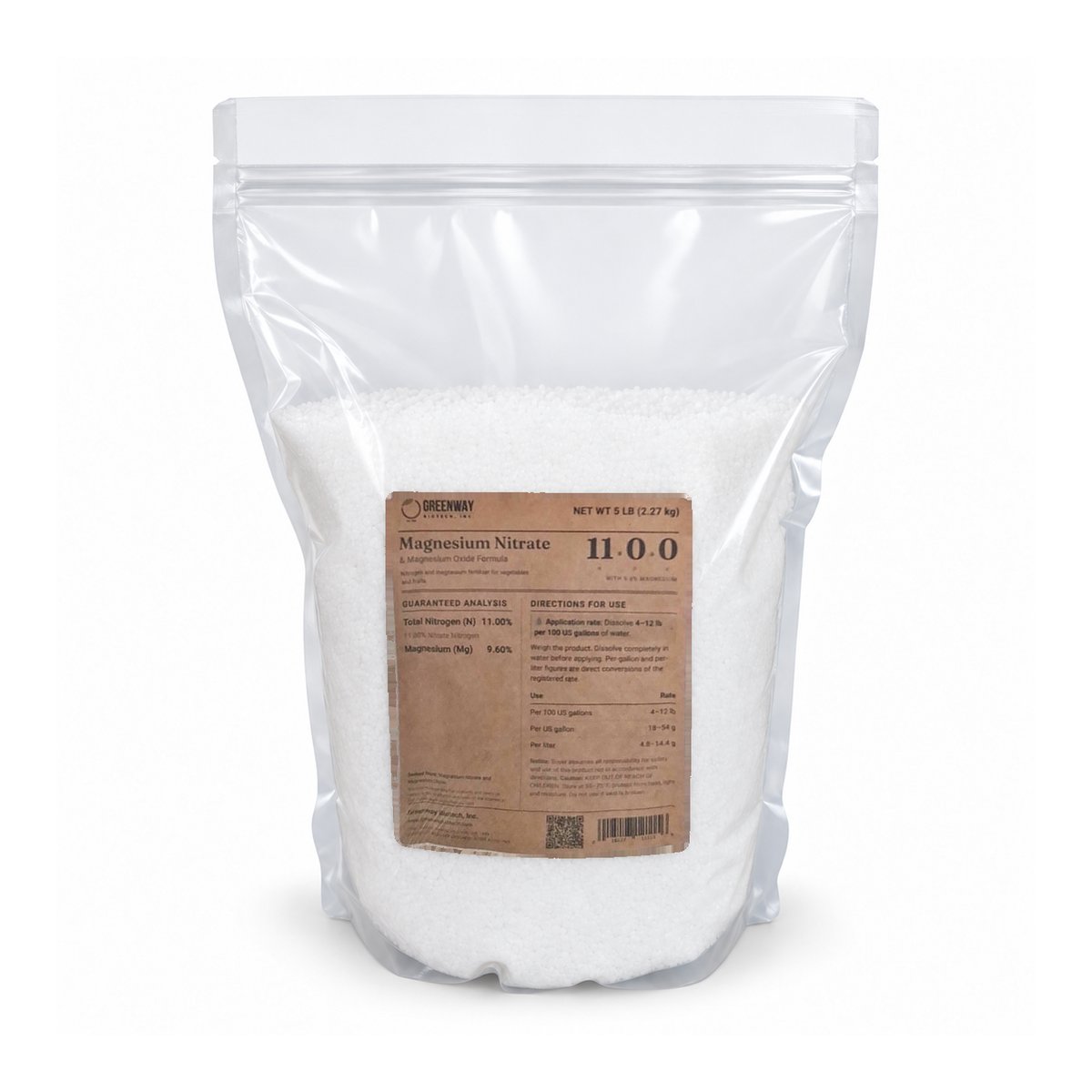 Magnesium Nitrate Fertilizer 11-0-0 with 9.6% Magnesium