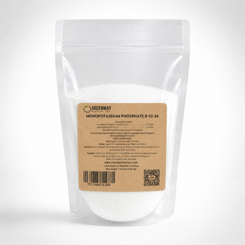 monopotassium phosphate 0-52-34 fertilizer 1 pound packaging