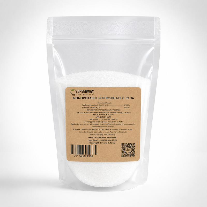 monopotassium phosphate 0-52-34 fertilizer 1 pound packaging