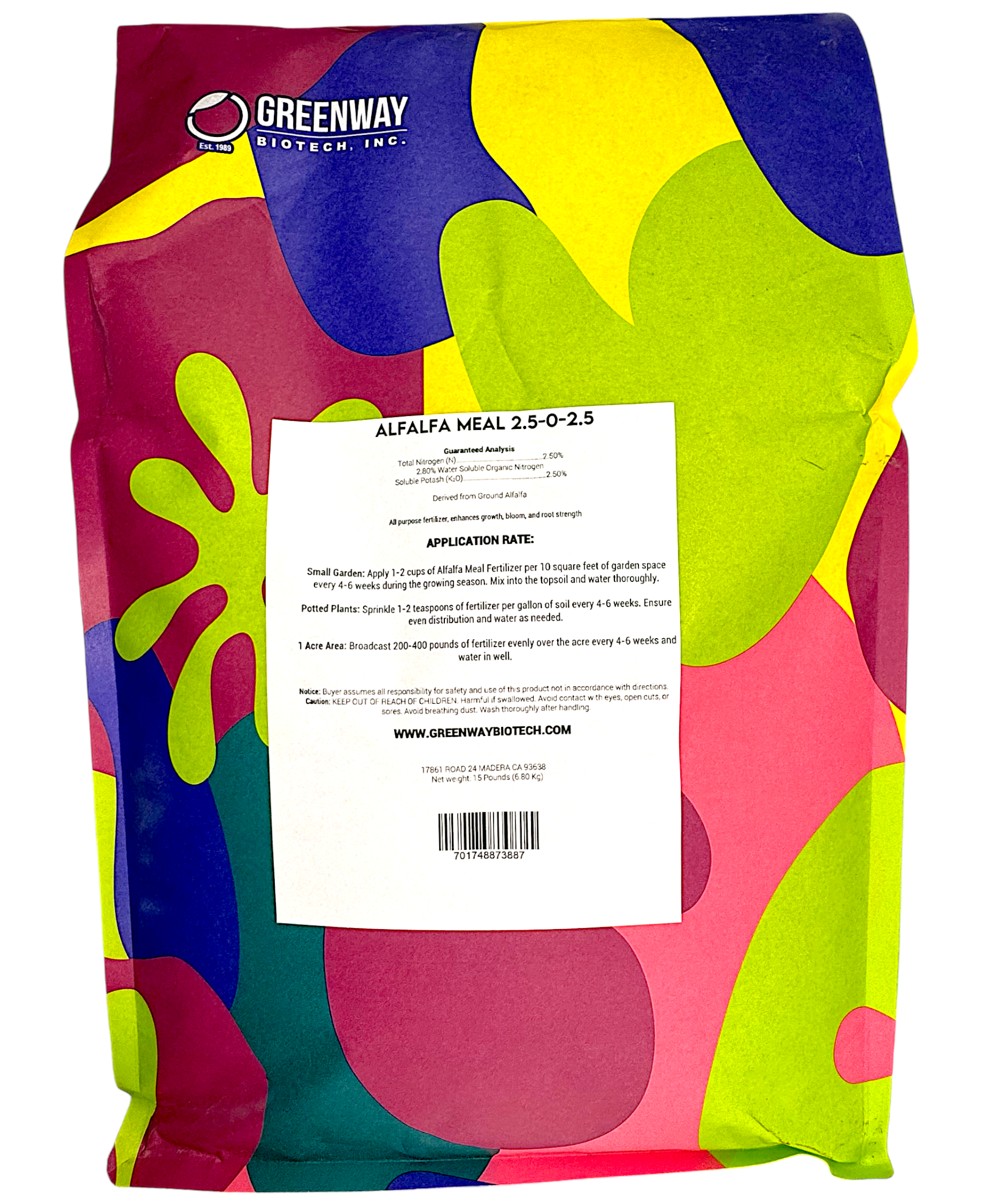 Alfalfa Meal Fertilizer 2.5-0-2.5 - Thumbnail 2