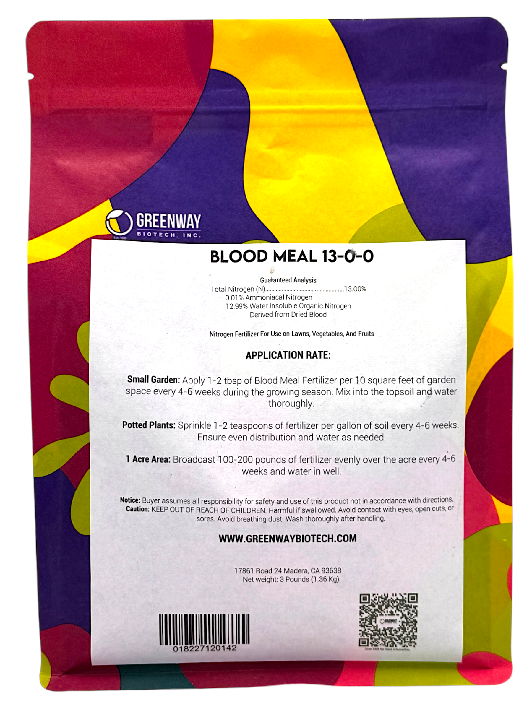 Organic Blood Meal Fertilizer 13-0-0 - Thumbnail 2