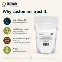 Why customers trust Magnesium Chloride USP, made in Madera CA, tested for heavy metals