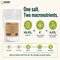 Monopotassium Phosphate 0-52-34 is a single salt supplying plant-available potassium and phosphate