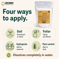 Organic Boric Acid 17% application by soil, foliar, hydroponic, and pest control
