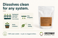 Tomato Fertilizer 4-18-38 dissolves clean for hydroponics, drip fertigation, soil, containers and foliar feeding