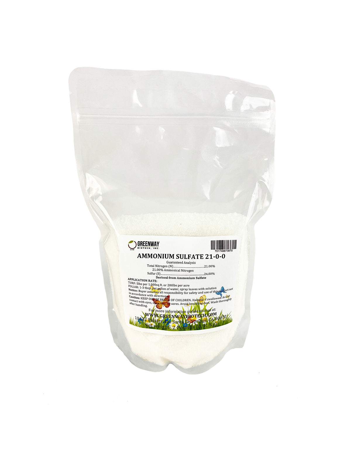 Ammonium Sulfate Fertilizer 21-0-0