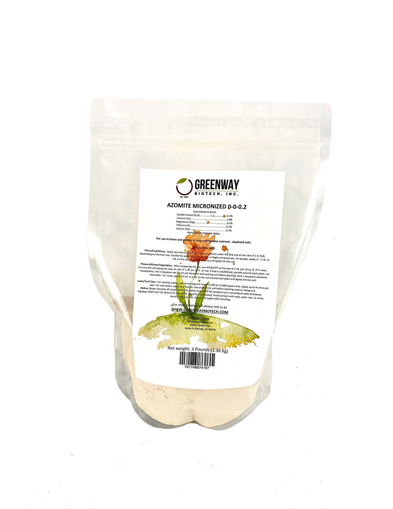 Azomite Powder Fertilizer 0-0-0.2 (Micronized)