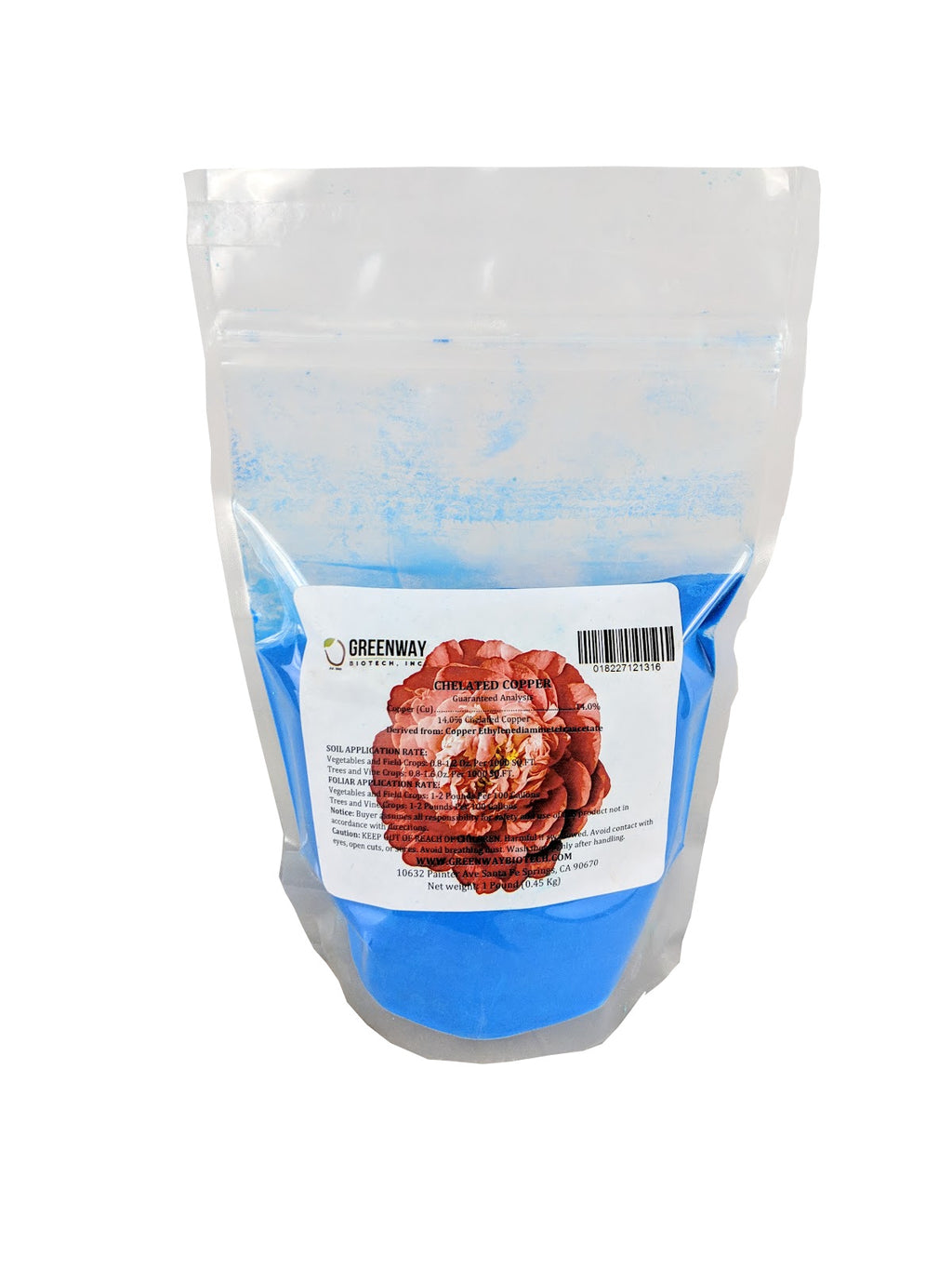 Chelated Copper EDTA 14% 1 Pound