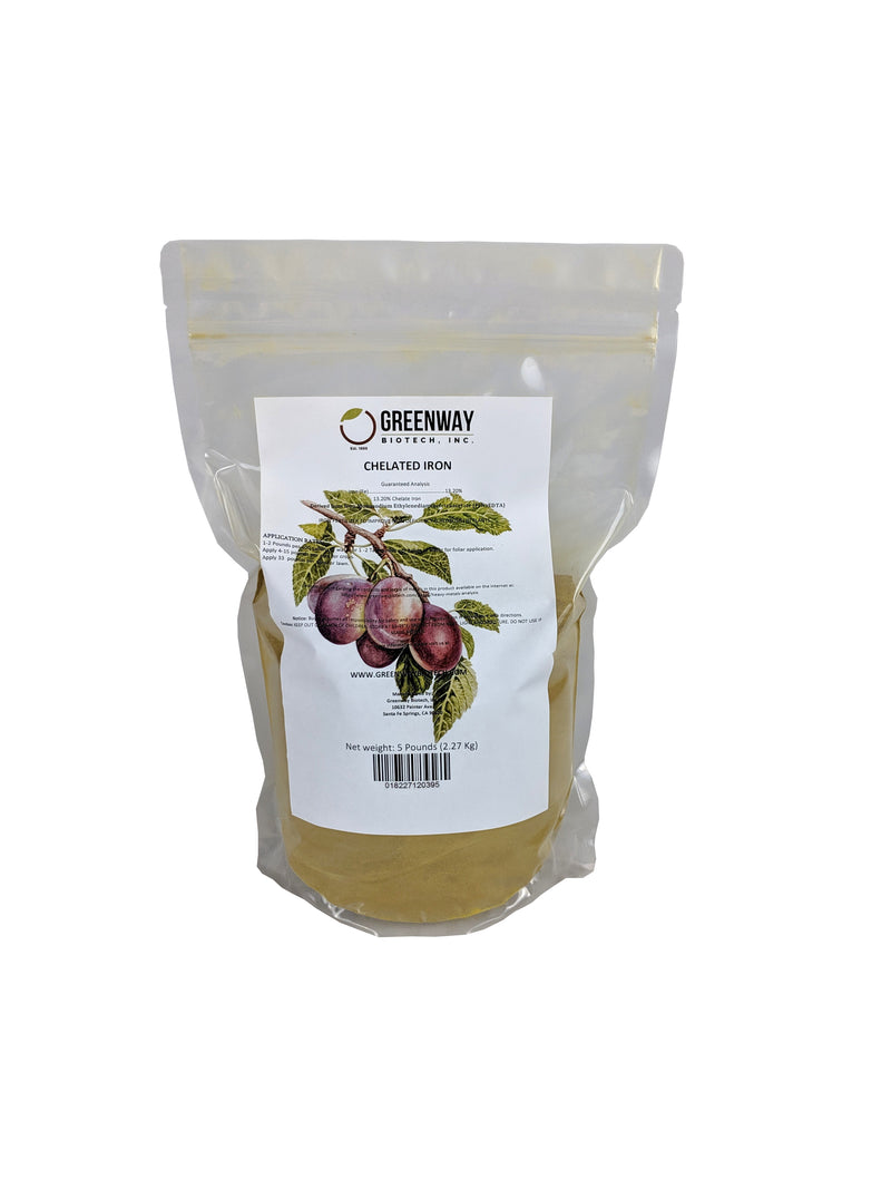 Chelated Iron EDTA Fertilizer 13% Fe 5 Pounds
