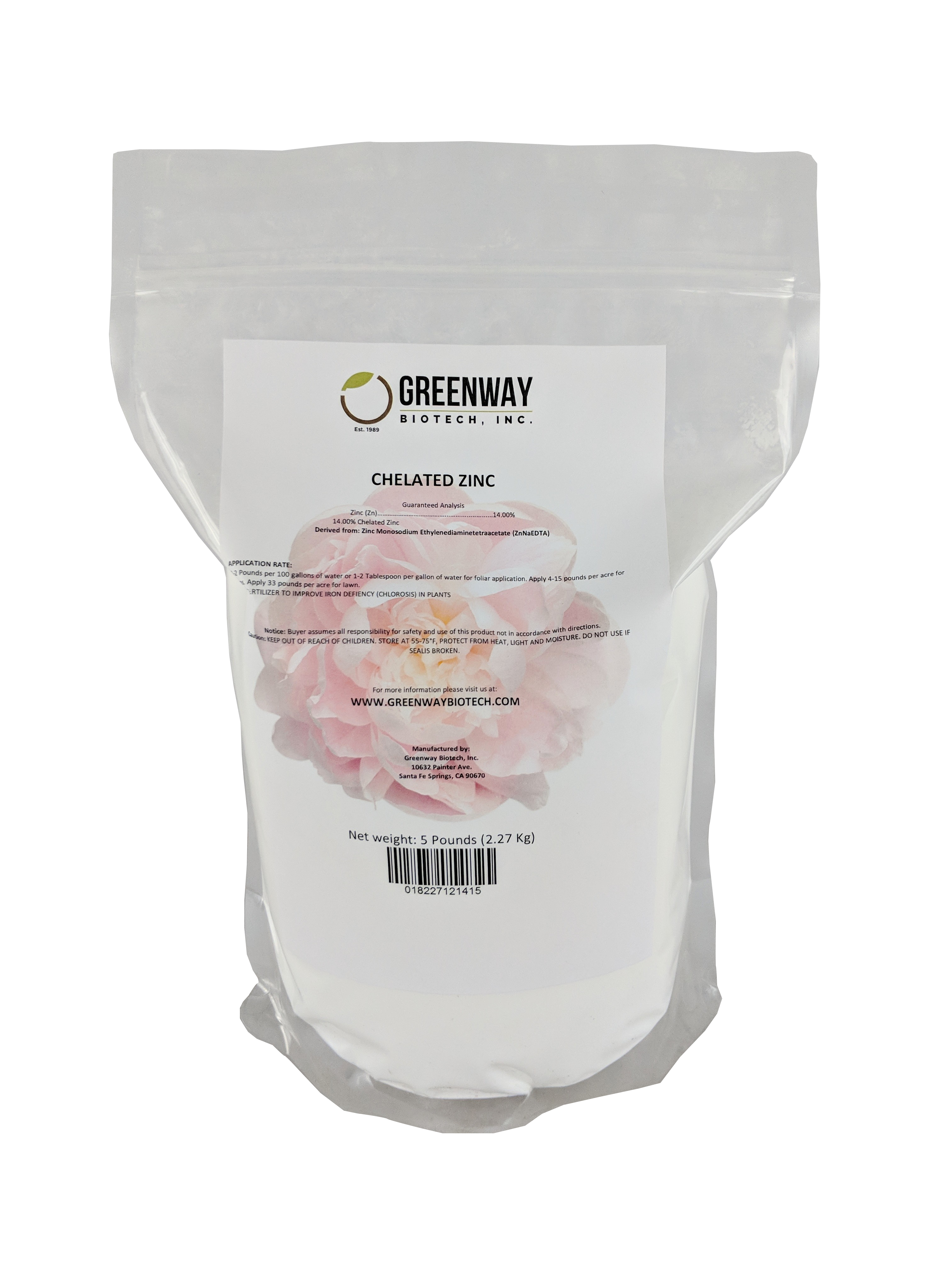 Greenway Biotech Chelated Zinc EDTA Fertilizer - Thumbnail 2