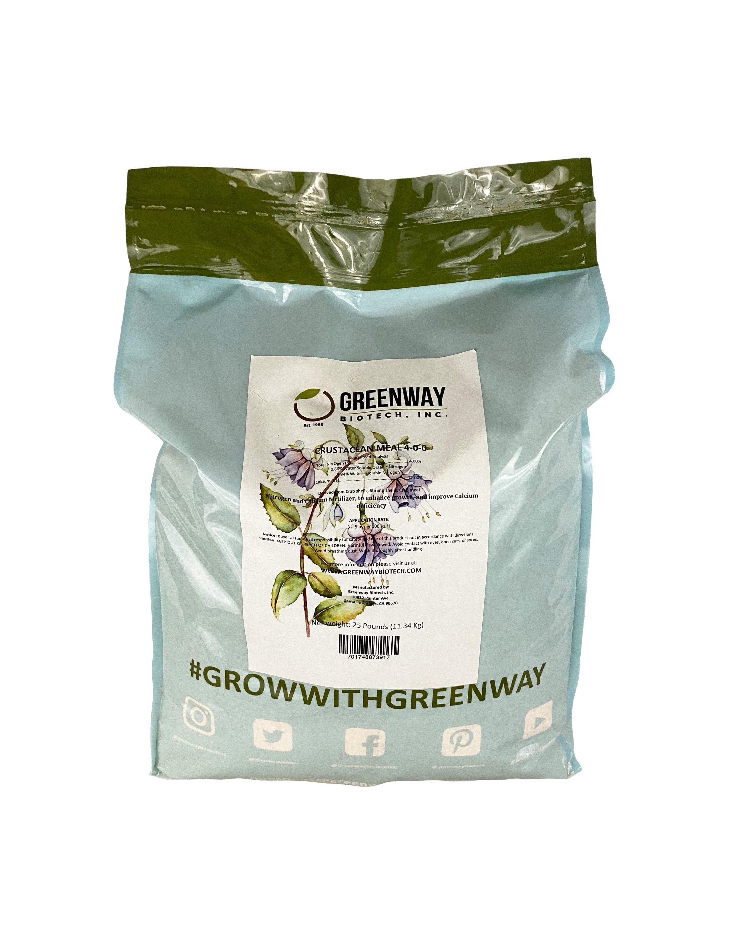 Organic Crustacean Meal Fertilizer 4-0-0