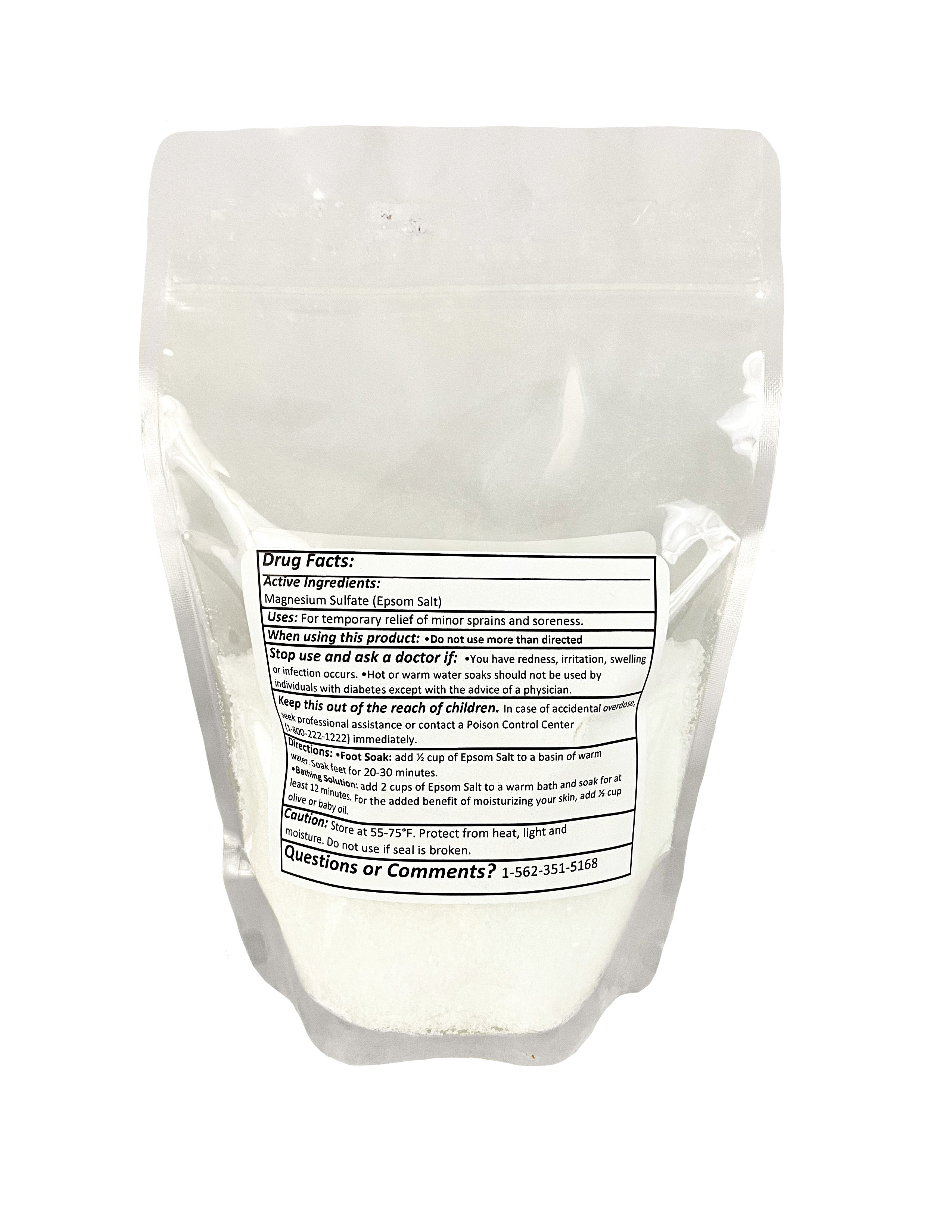 Epsom Salz / Bittersalz 2 Kg – Pharmaqualität, Für Bäder, Entspannung & Pflanzenpflege
