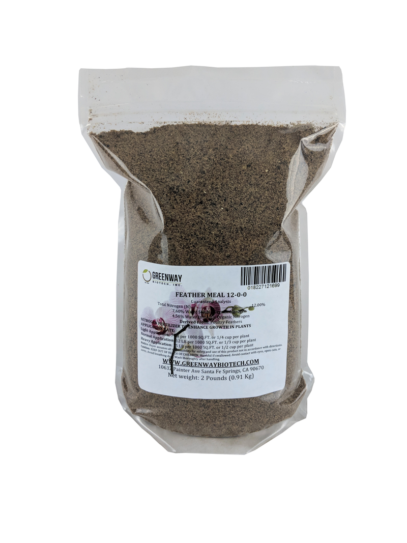 organic feather meal fertilizer 12-0-0 2 pounds