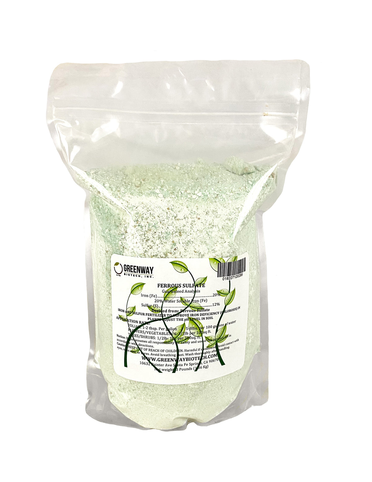 Organic Ferrous Sulfate (Iron Sulfate) | 20% Iron (Fe)