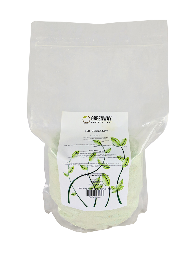 ferrous sulfate heptahydrate (iron sulfate) 10 pounds