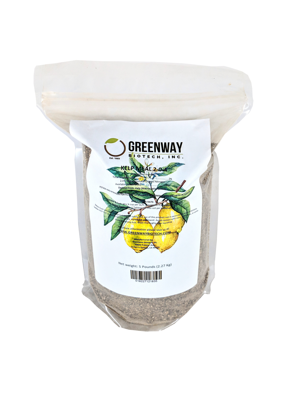 organic kelp meal fertilizer 2-0-4 5 Pounds
