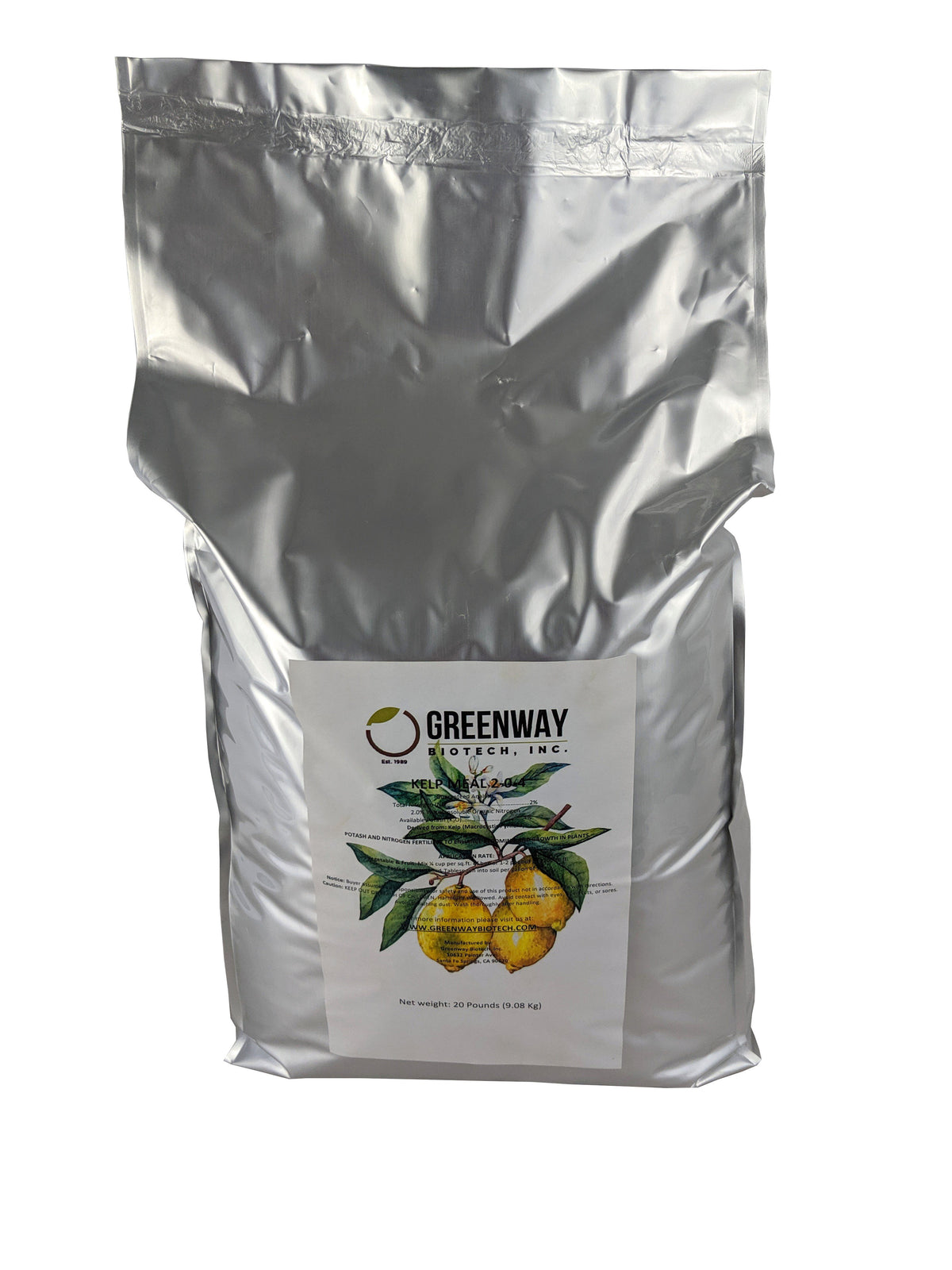 organic kelp meal fertilizer 2-0-4 20 Pounds