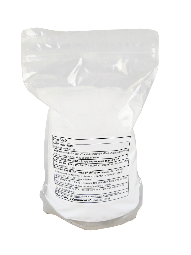 MSM (MethylSulphonylMethane) Powder 2 Pounds