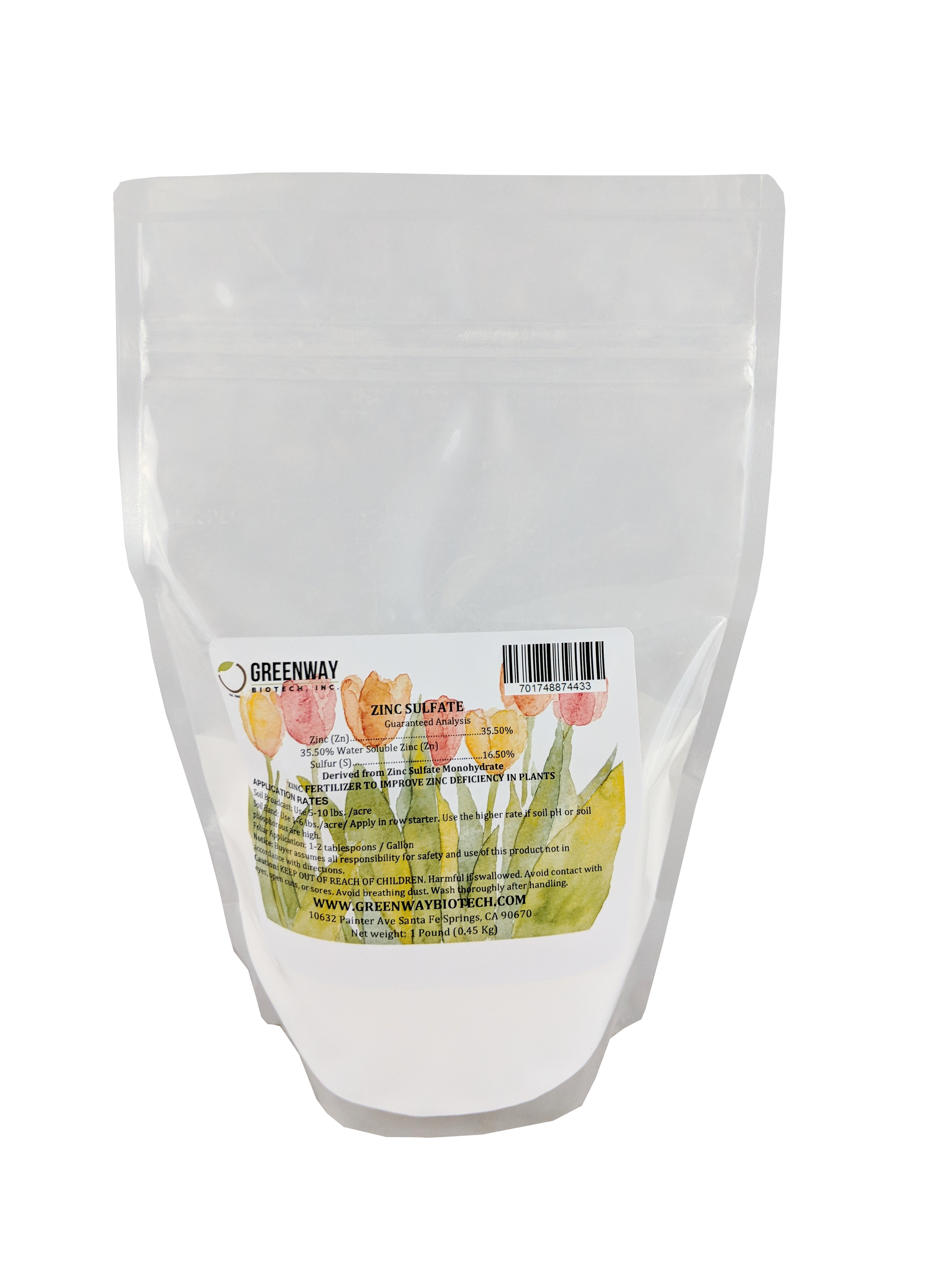 Greenway Biotech Zinc Sulfate Monohydrate Powder - Thumbnail 3